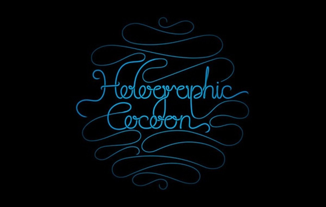 Holographic Cocoon - Hand Drawn Logo Development