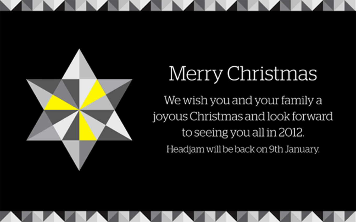 Merry Christmas from the team at Headjam